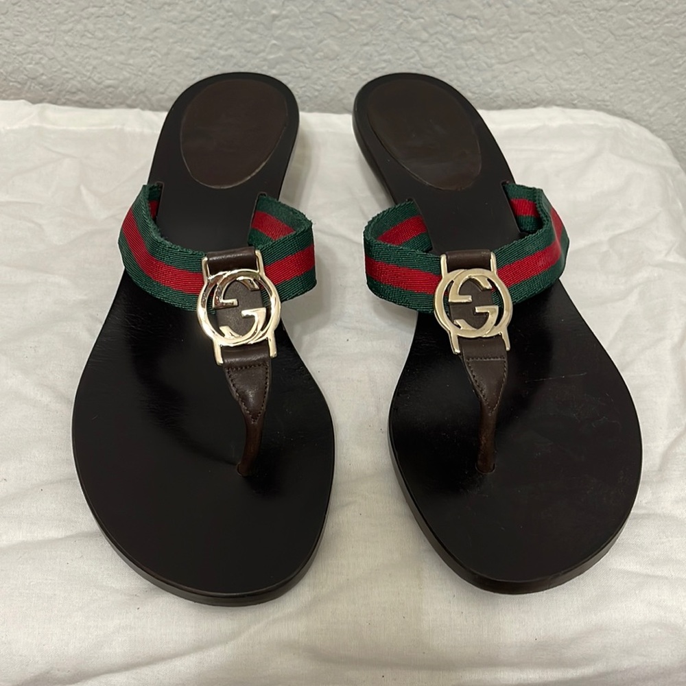 Gucci double G sandals. Size 6.5